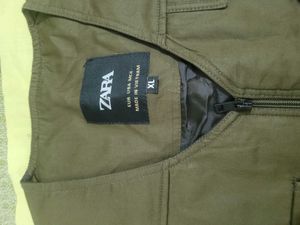 Zara Men's Olive Green Utility Vest
