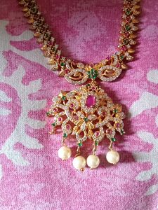 Cz Short Necklace One Mutam Is Not There Please Check It