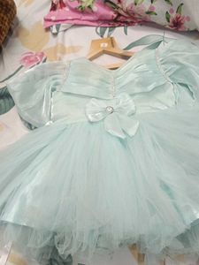 Cute Blue Girls Party Dress