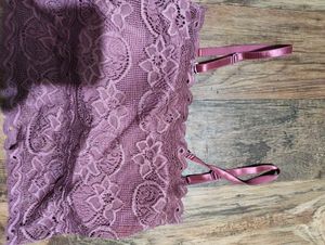 Lace Bralette Camisole Top (Padded)