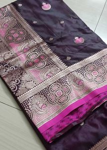 Exquisite Satin Silk Saree
