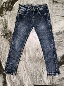 Stylish Acid Wash Denim Jeans