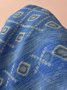 Blue Bandhani Saree + Free gift