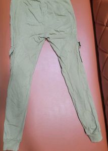 Olive Green Cargo Joggers