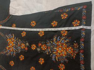 Embroidered Floral Tunic Top