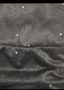 Sparkly Black Halter Top