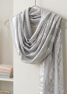 Sparkling Silver Hijab Scarf