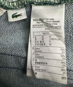 Authentic Lacoste Women’s Slim Fit Denim Jean