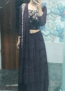 Elegant Embroidered Saree