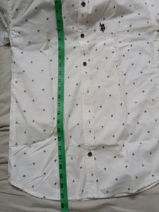 U.S.POLO ASSN WHITE WITH BLUE PRINT