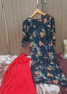 Stylish Floral Kurta with Palazzo Set