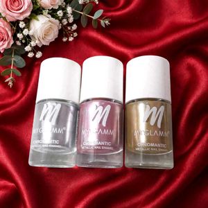 MyGlamm Chromantic Metallic Nail Enamel Set 3