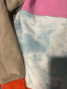 Pink &amp; Blue Tie-Dye kids Sweatshirt