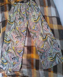 front , back same print plazo