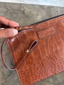 Chic Croc Embossed Clutch