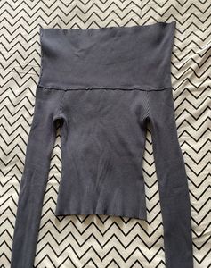 Rib-Knit Off the shoulder Top