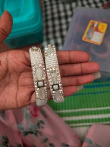 Elegant Mirrored Bangles Set
