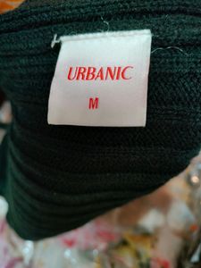 Urbanic Acrylic Woven Crop Top