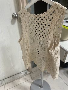 Sale 299 Crochet Sleeveless shrug