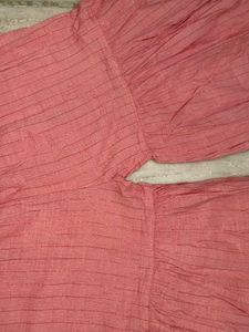 Pink Embroidered Kurti