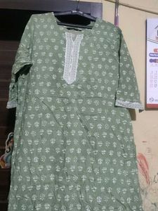 Women's Green Printed Kurta Set