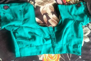 Elegant Teal Saree