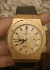 Hublot Gold Chronograph Watch