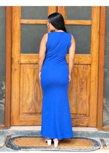 Bodycon Blue Maxi Dress