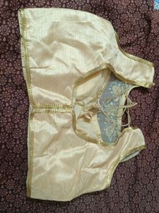 Elegant Gold Embroidered Blouse