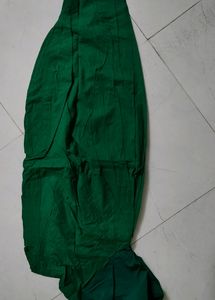 Punjabi Red Top Green Pant And Yellow Dupatta