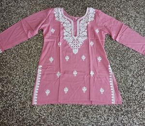 pink beautiful short kurti