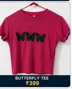 Cute Butterfly Graphic Tee