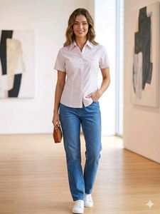 Classic Women's Button-Up Shirt