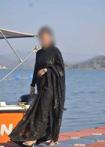 Black party wear, farewell saree