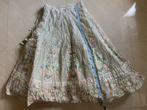 pastel green lehenga