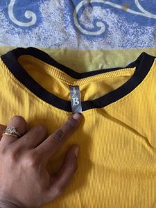 Yellow Casual Mini Dress