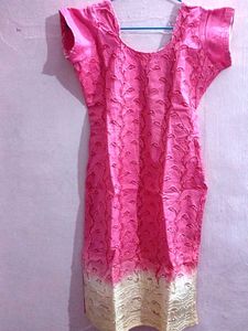New Vibrant Pink Kurta Set with Dupatta