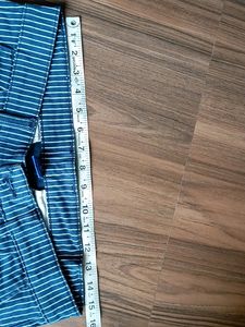 Blue Saint Striped Shorts - Size 30