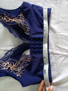 Blue Lace Bra
