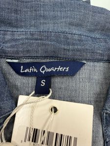 Denim Tiered Midi Dress