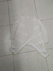 Lace Trim  Stylish Cardigan