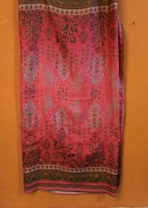SEMI- WOOLEN PINK KURTA SET WITH DUPATTA