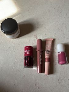 makeup combo of etude, elf, fae beauty etc