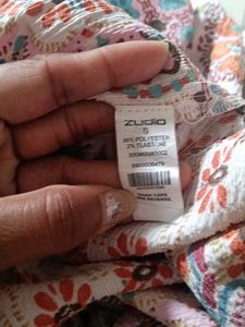 Boho Print Button-Down Kurta with belt