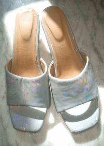 Mauve And Grey Heels