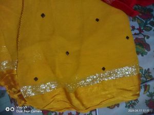 Red &amp; Yellow saree