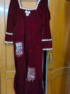 Velvet Blouse with Embellishments