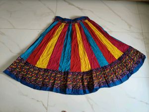 Boho Striped Patchwork Maxi Skirt