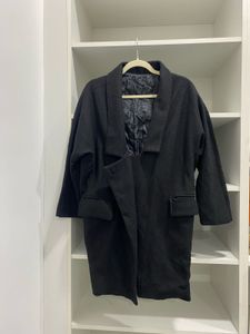 Women’s Black Kimono Design Coat