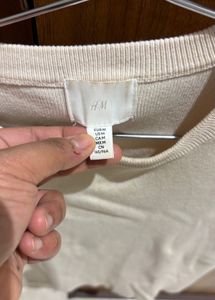 H&amp;M Cropped knitted woolen top